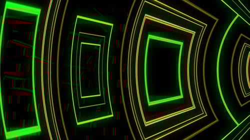 Abstract Multicolor Light Blinking 4K 03