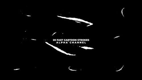 Fast Cartoon Strokes with Alpha Channel for Video Editing