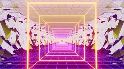 New Authentic Vj Loop Tunnel Background HD