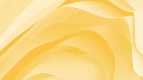 Abstract Yellow Fluid Waves Background Animation