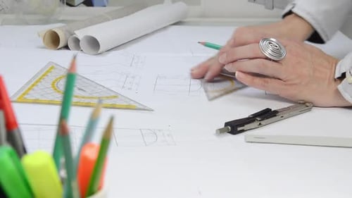 Drawing New Plans by Architect