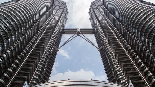 Petronas Twin Towers Bottom View Kuala Lumpur City