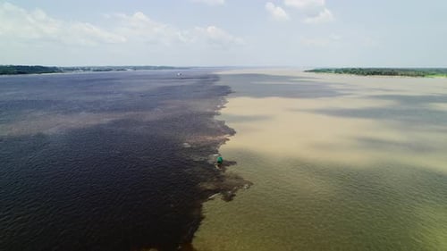 Meeting of Waters of Rio Negro and Solimões
