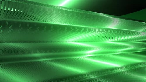 4K Abstract Green Wavy Dot Background Seamless Loop