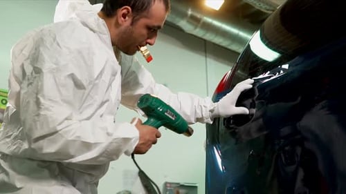 Secador de cabelo de garagem aquecido para trabalhadores em vinil de superfície contínua