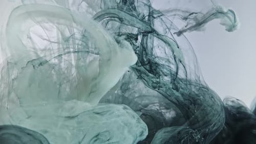 Black and White Paint Mixing Abstractly