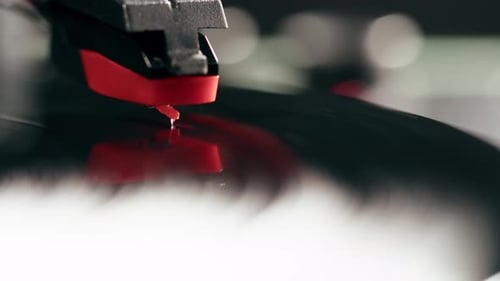 Vinyl Record Closeup