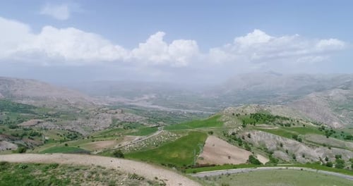 Mountains And Hill Aerial View