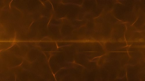 Abstract Orange Wave Particles Background Seamless Loop
