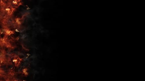 Dynamic Fluid Fire Edge Animation