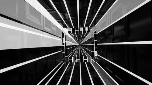 Ein fliegender rotierender endloser Tunnel. VJ Loop 02