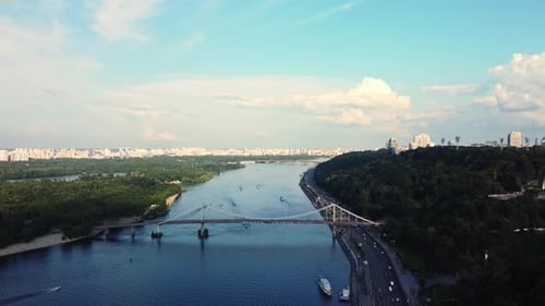Panorama des historischen Viertels von Kiew - Podil