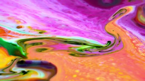 Abstract Swirling Colors Creating Organic Patterns
