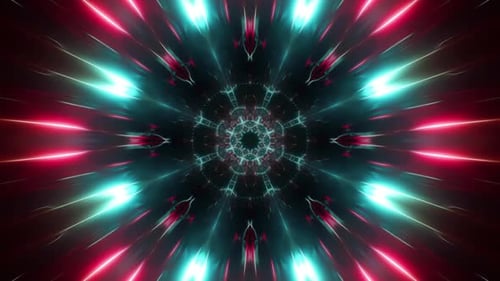 Schneller Durchgang durch den fraktalen Tunnelschleife 4K 01