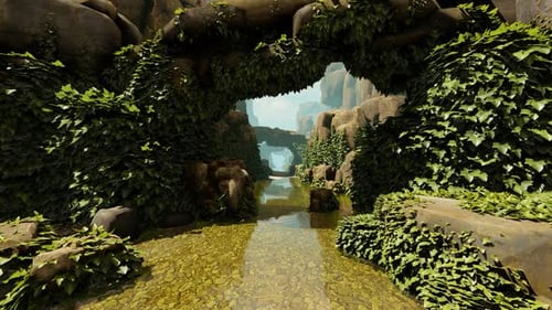 Movimento ao longo do desfiladeiro das pedras