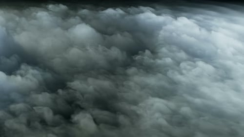 Eerie Fog Background Swirling in Mysterious Cloudscape