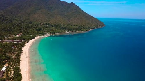 Beach and Hills Aerial