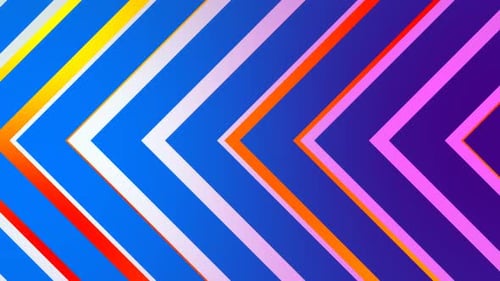 Vibrant Gradient Chevrons Moving Abstract Background