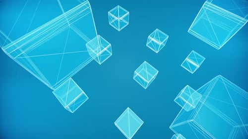 Corporate Blue Looped 4K Background