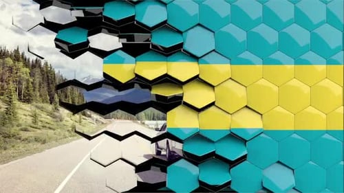 Dynamic Hexagon Tile Grid Reveal Transition