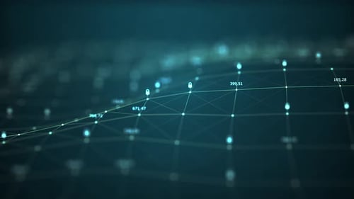 Conceito de rede de segurança de tecnologia.