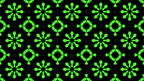 Animated Green Geometric Pattern Abstract Background Loop