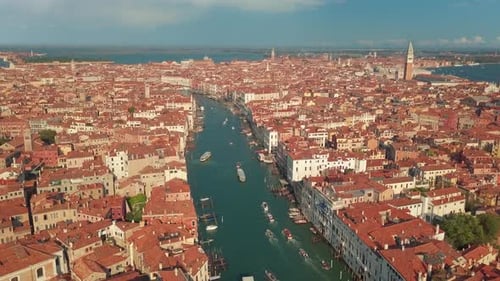 Aerial View of Venice Italy