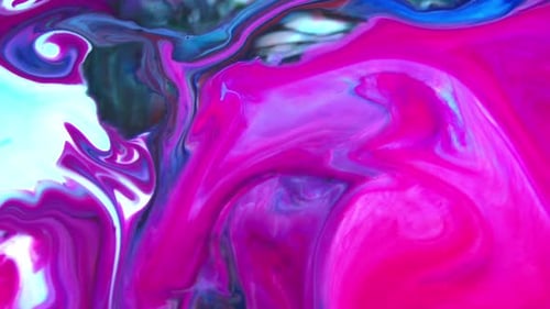 Abstract Liquid Art with Dynamic Color Swirls