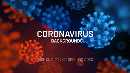 Animated 3D Microscopic Virus Cells Loop Background
