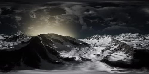 VR 360 Norway Mountains Severe Landscape