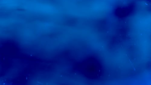 Smokey blue ink drops in water LOOPING