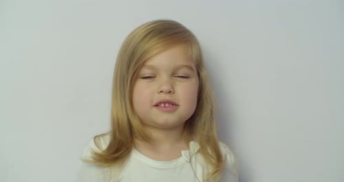 Girl Smiling and Laughing in Close Up