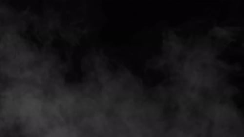 Real Smoke or Vapor Clouds Rise Up Use in Composite and Video Editing