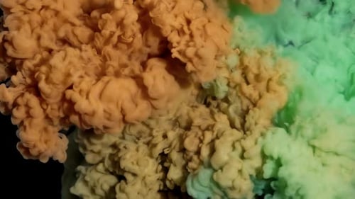 Watercolors Mixture Creating Pattern