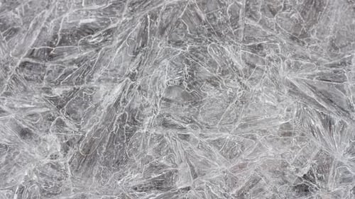 Cracked Ice Surface Texture Closeup Top View Natural Background