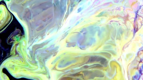 Abstract Swirls of Colored Liquids