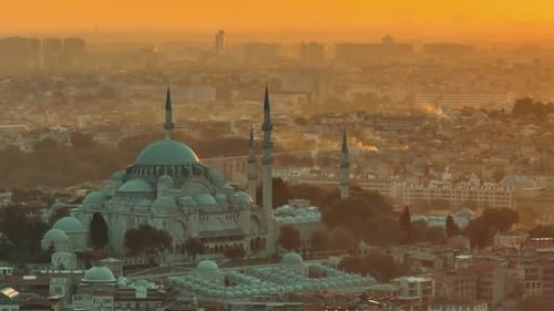 Tiro com Drone na Mesquita Suleymaniye