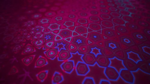 Dynamic Neon Geometric Pattern Motion Background