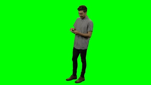 Young man using mobile phone