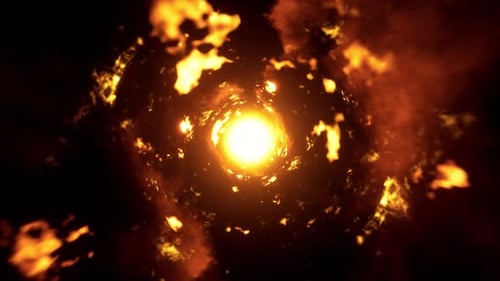 Abstrakter Flammenenergieeffekt 4K 01