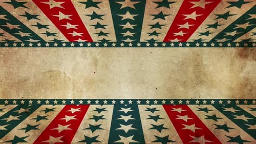 Vintage American Stars and Stripes Patriotic Background Loop