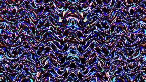 Vibrant Abstract Neon Waves Looping Background Animation