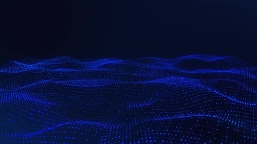 Fundo de onda de partículas digital abstrato