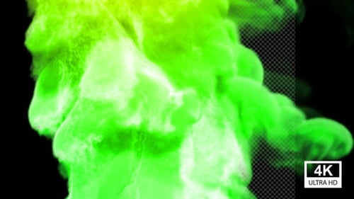 Green Smoke Explosion 4K
