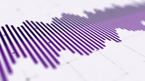 Dynamic Purple Audio Equalizer Waveform Background Animation