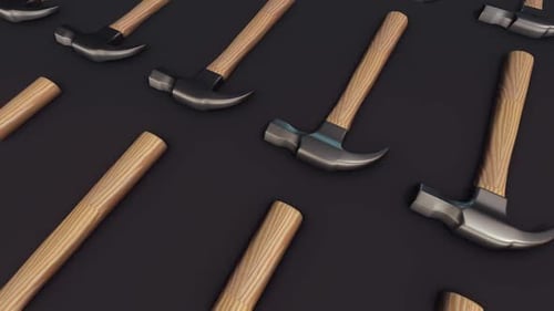 A Lot Of Hammers In A Row Hd