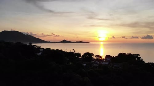 Beautiful high view of nature with sea ocean