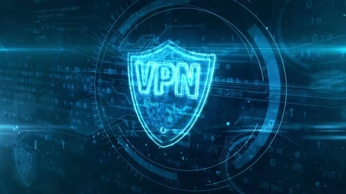 VPN neon sign abstract