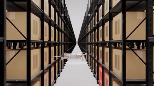 Códigos QR de digitalização de Drone de armazém II