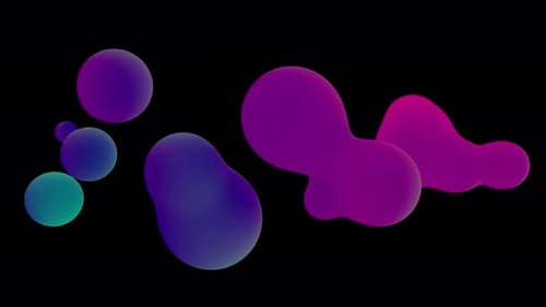 Abstract Liquid Blob Morphing Background Animation with Gradients